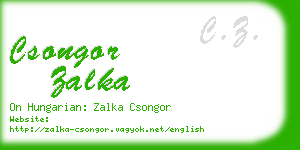 csongor zalka business card